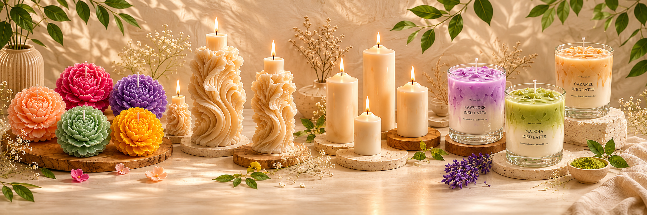 Serene candle slide
