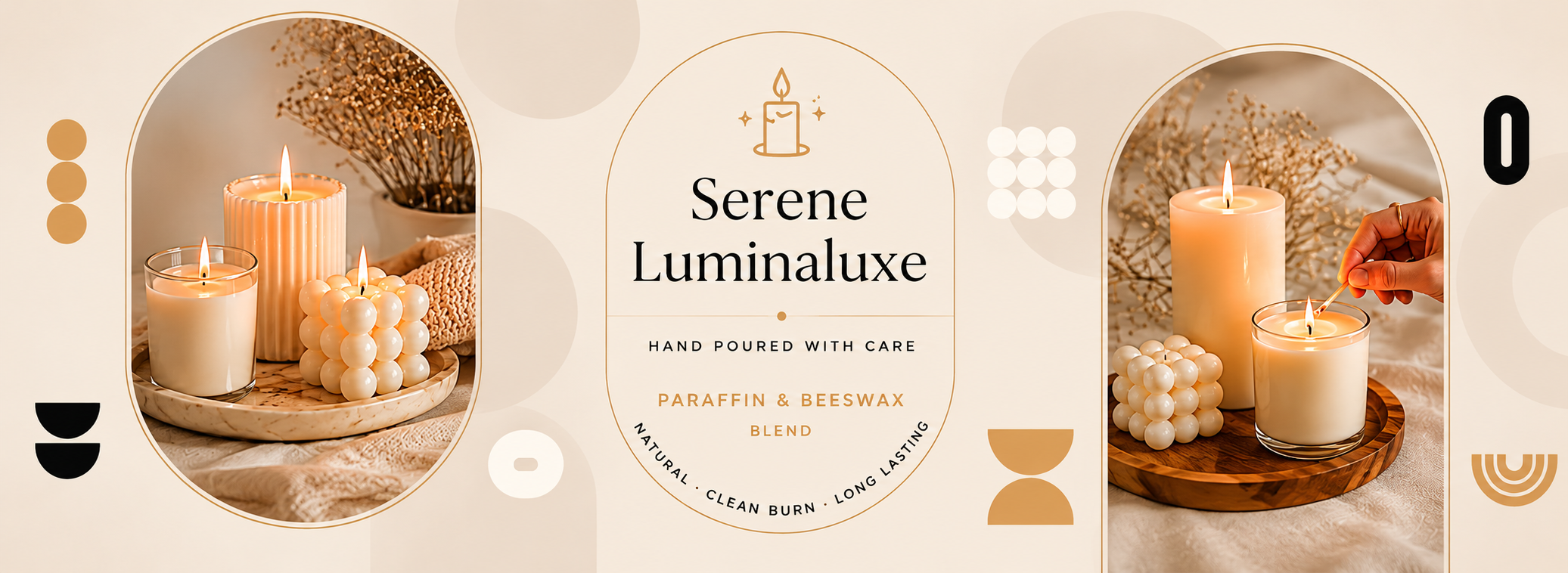Serene candle slide