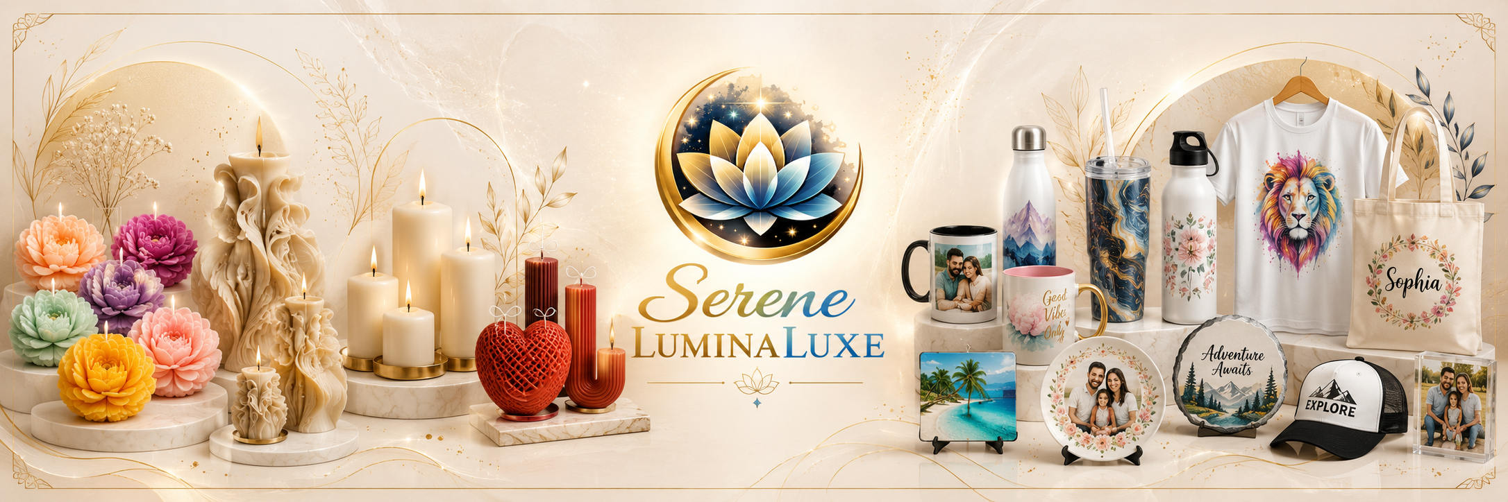 Serene candle slide